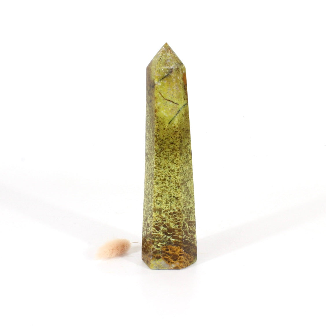 Green opal polished crystal tower | ASH&STONE Crystals Shop Auckland NZ