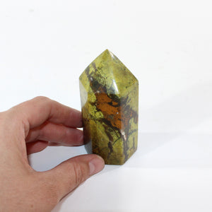 Green opal polished crystal tower | ASH&STONE Crystal Shop Auckland NZ