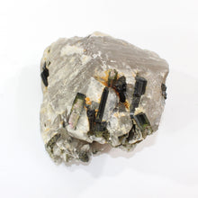 Load image into Gallery viewer, Large green tourmaline &amp; smoky quartz crystal chunk 4.61kg | ASH&amp;STONE Crystal Shop Auckland NZ
