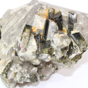 Large green tourmaline & smoky quartz crystal chunk 4.61kg | ASH&STONE Crystal Shop Auckland NZ