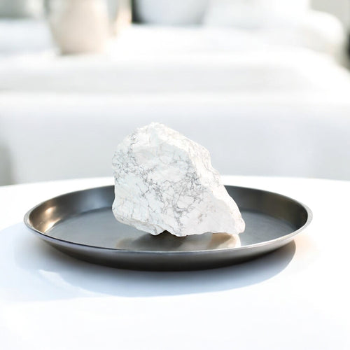 Howlite crystal chunk | ASH&STONE Ceramics Shop Auckland NZ