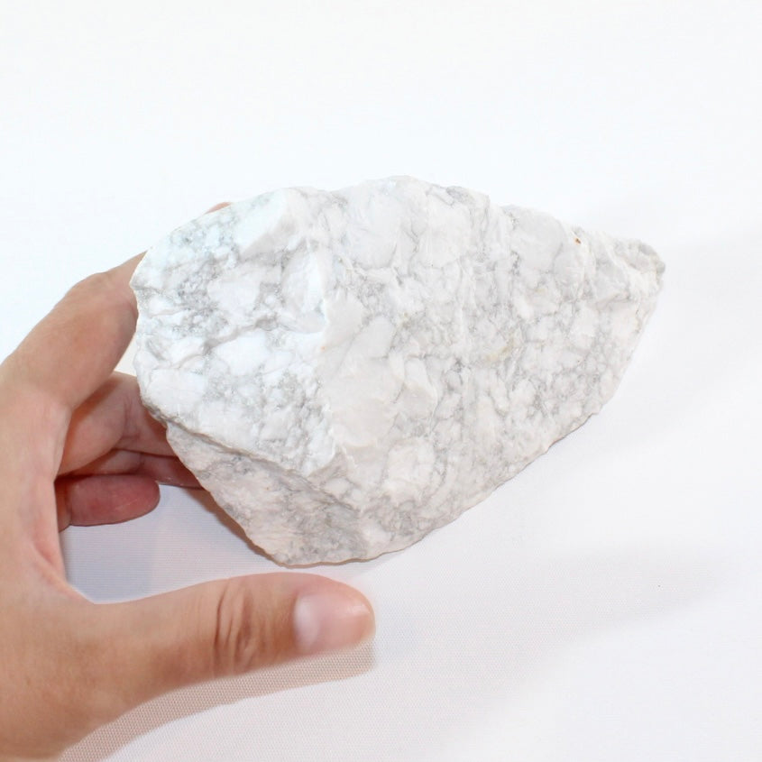 Howlite raw cut base | ASH&STONE Crystals Shop Auckland NZ