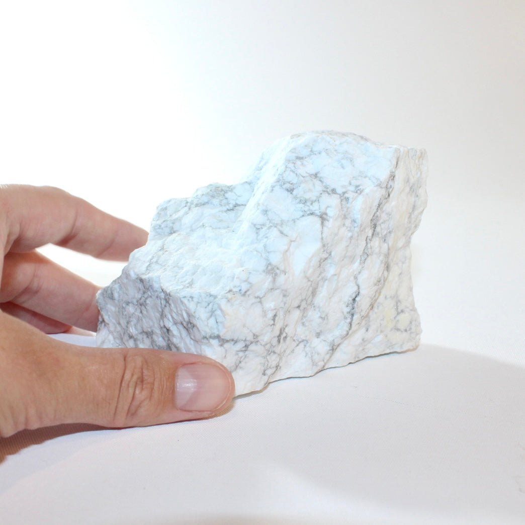 Howlite raw crystal chunk | ASH&STONE Crystal Shop Auckland NZ