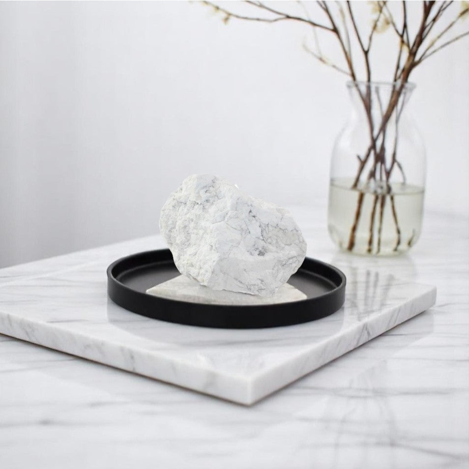 Howlite crystal chunk | ASH&STONE Crystal Shop Auckland NZ