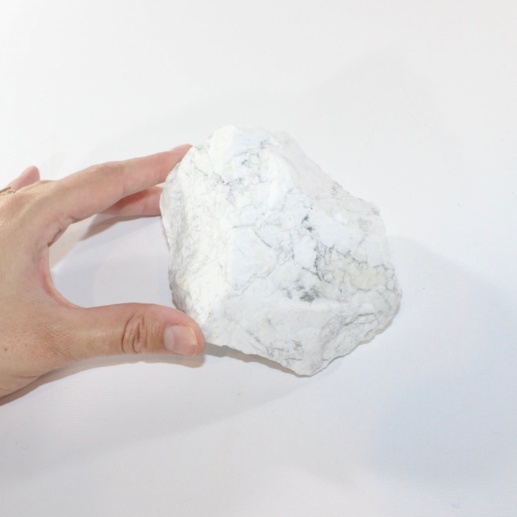 Howlite crystal chunk | ASH&STONE Crystal Shop Auckland NZ