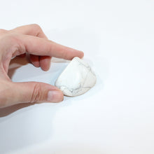 Load image into Gallery viewer, Howlite polished palm stone | ASH&amp;STONE Crystals Shop Auckland NZ
