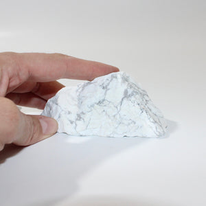 Howlite crystal chunk with cut base | ASH&STONE Crystals Shop Auckland NZ