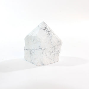 Howlite crystal point | ASH&STONE Crystal Shop Auckland NZ