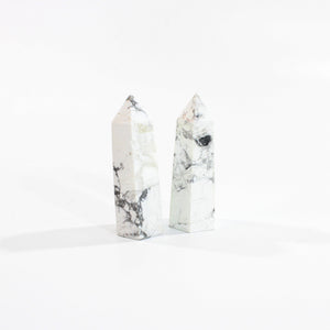 Howlite polished crystal generator | ASH&STONE Crystals Shop Auckland NZ