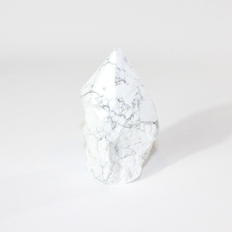 Howlite crystal top point | ASH&STONE Crystal Shop Auckland NZ