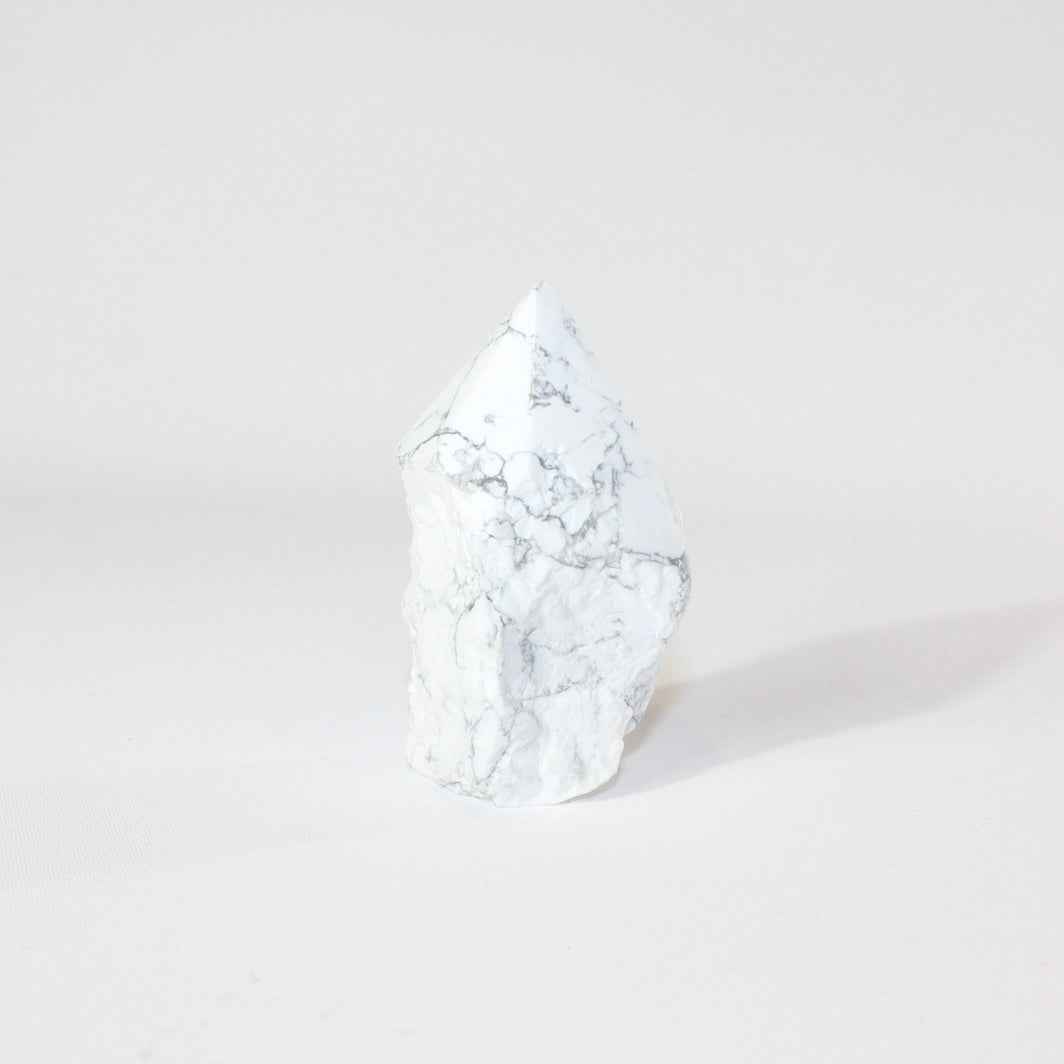 Howlite crystal top point | ASH&STONE Crystal Shop Auckland NZ