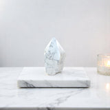 Howlite crystal top point | ASH&STONE Crystal Shop Auckland NZ 