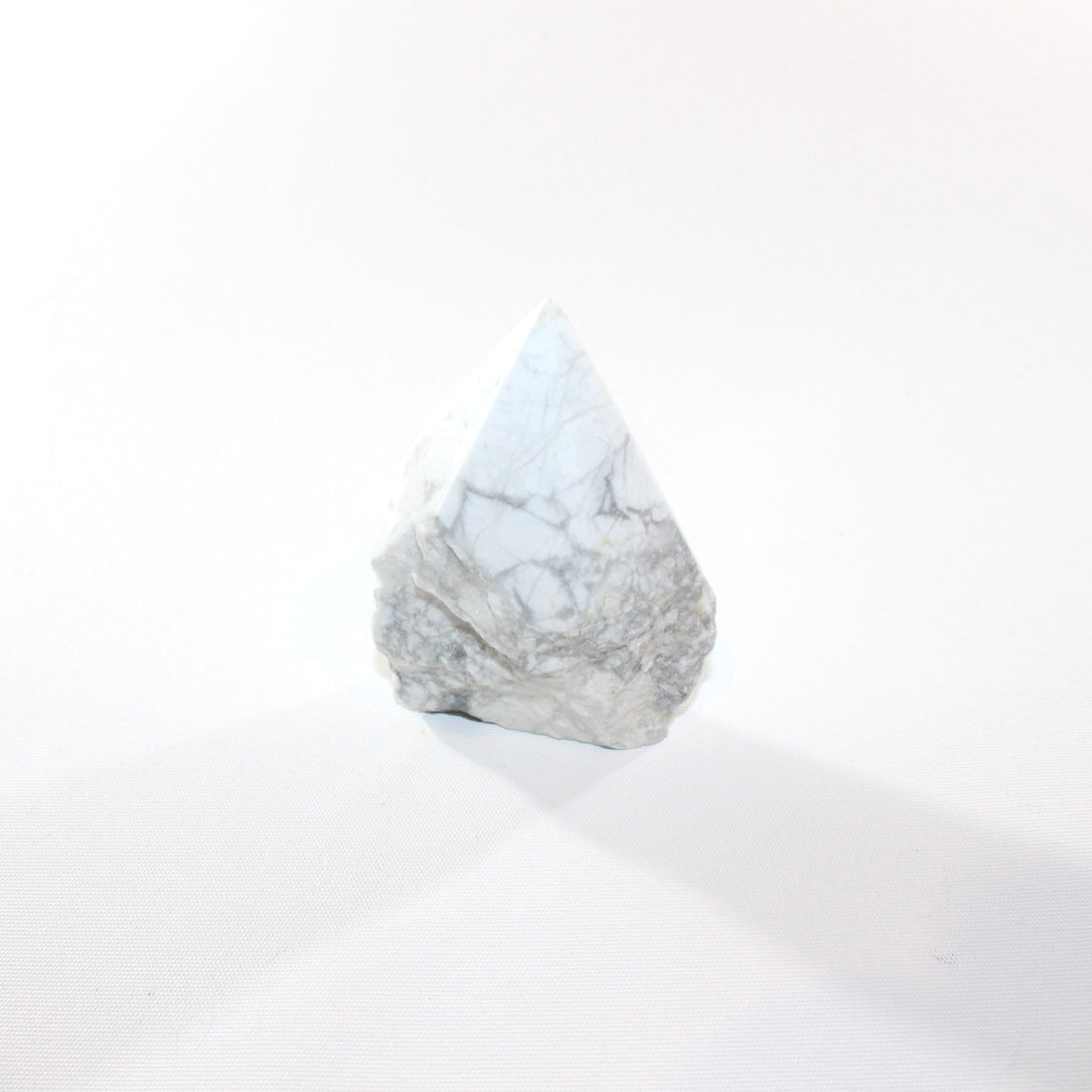 Howlite crystal top point | ASH&STONE Crystal Shop Auckland NZ