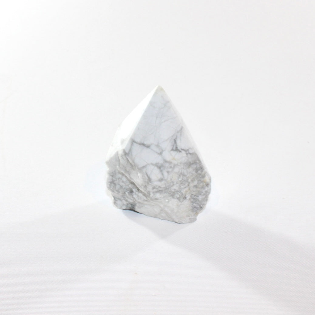 Howlite crystal top point | ASH&STONE Crystal Shop Auckland NZ