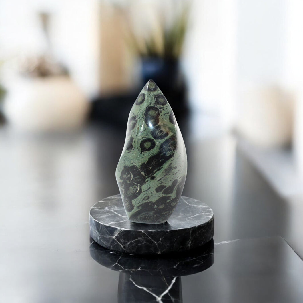 Kambaba jasper polished crystal flame | ASH&STONE Crystal Shop Auckland NZ