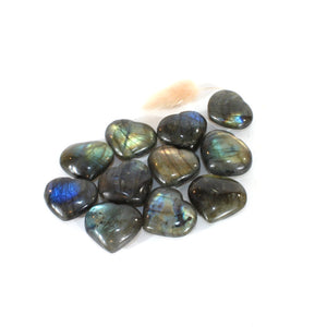 Labradorite polished crystal heart | ASH&STONE Crystals Shop Auckland NZ