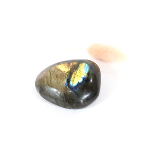 Labradorite polished crystal palm stone | ASH&STONE Crystals Shop Auckland NZ