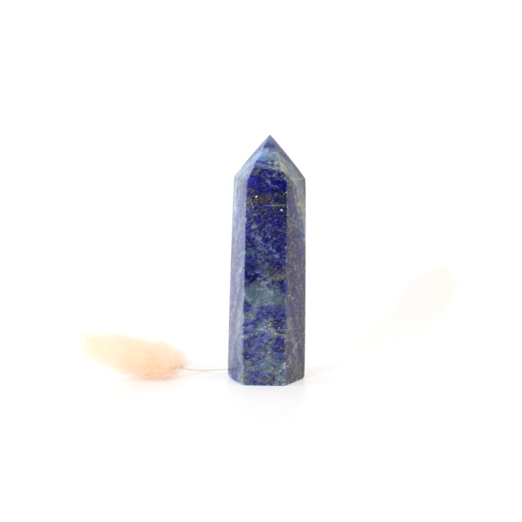 Lapis lazuli polished crystal tower | ASH&STONE Crystals Shop Auckland NZ