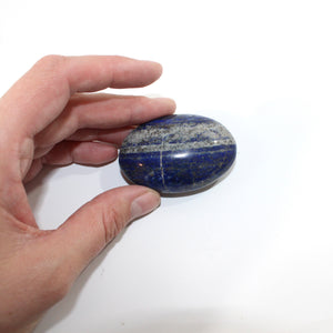 Lapis lazuli polished crystal palm stone | ASH&STONE Crystals Shop Auckland NZ