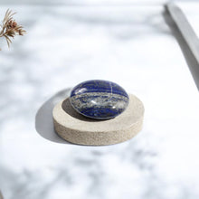 Load image into Gallery viewer, Lapis lazuli polished crystal palm stone | ASH&amp;STONE Crystals Shop Auckland NZ
