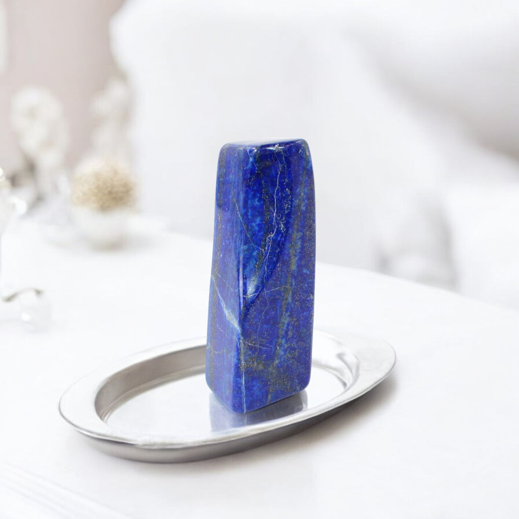 Lapis lazuli polished crystal freeform 