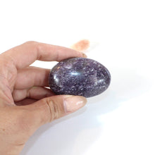 Load image into Gallery viewer, Lepidolite polished crystal palm stone | ASH&amp;STONE Crystals Shop Auckland NZ
