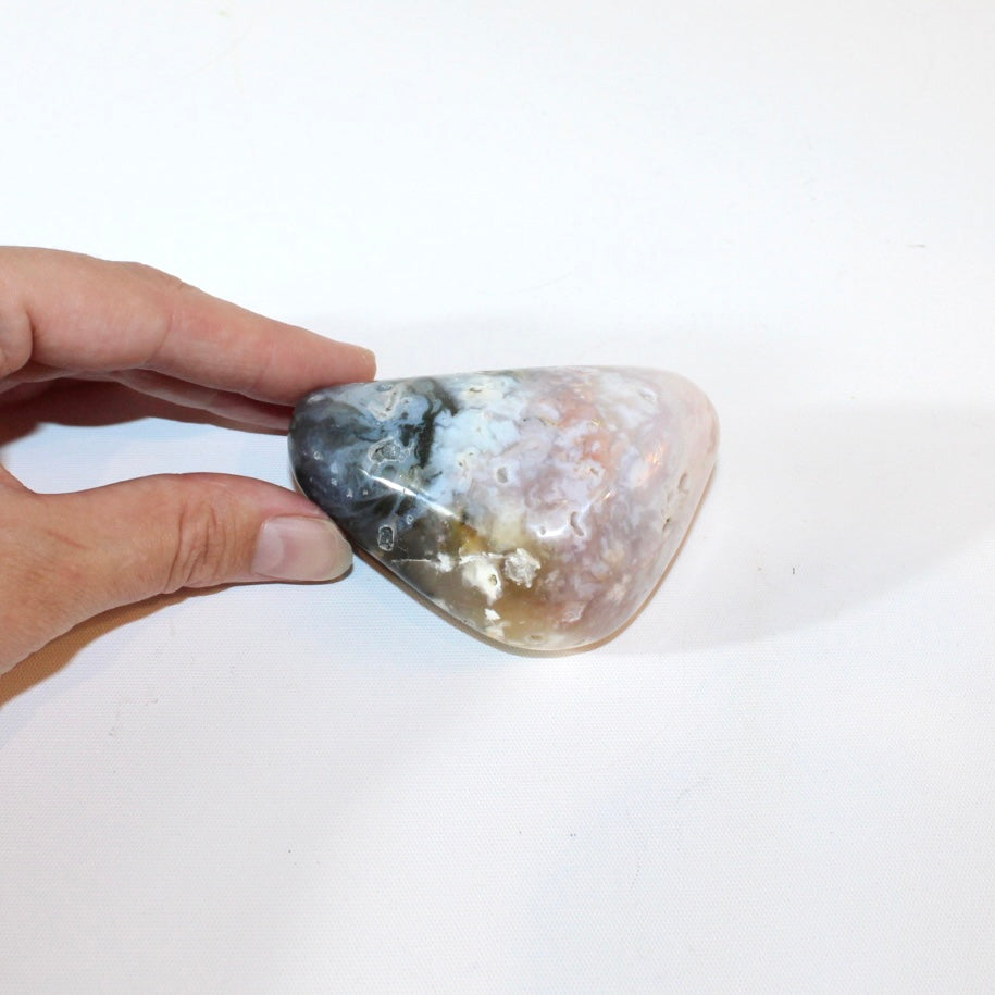 Moss agate freeform polished crystal | ASH&STONE Crystal Shop Auckland NZ

