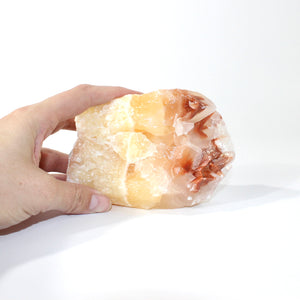 Orange calcite crystal chunk 1.16kg | ASH&STONE Crystals Shop Auckland NZ