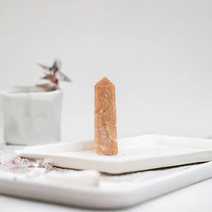 Peach moonstone crystal generator | ASH&STONE Crystals Shop Auckland NZ