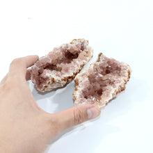 Load image into Gallery viewer, Pink amethyst crystal cluster : buy the whole geode or a half! | ASH&amp;STONE Crystal Shop Auckland NZ
