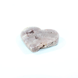 Pink amethyst polished crystal heart | ASH&STONE Crystal Shop Auckland NZ