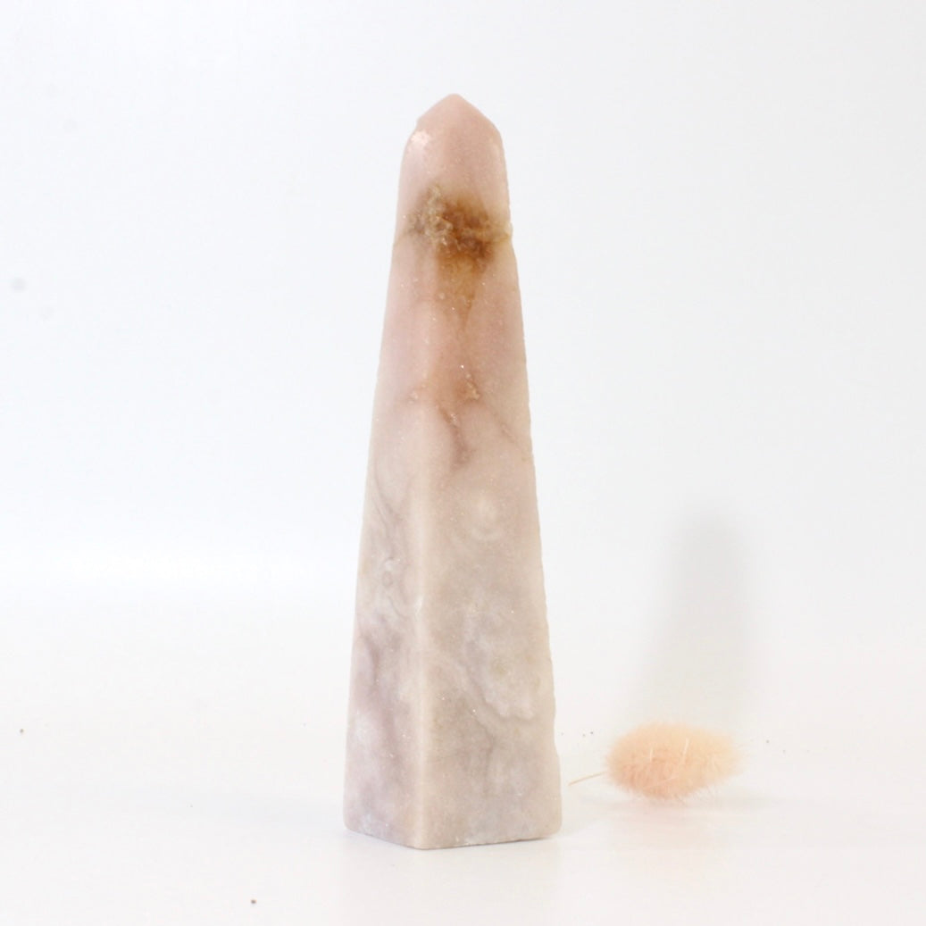 Pink amethyst polished crystal tower | ASH&STONE Crystals Shop Auckland NZ