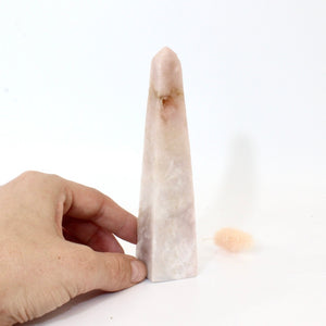Pink amethyst polished crystal tower | ASH&STONE Crystals Shop Auckland NZ