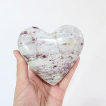 Load image into Gallery viewer, Pink tourmaline polished crystal heart | ASH&amp;STONE Crystal Shop Auckland NZ
