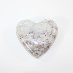 Pink tourmaline polished crystal heart | ASH&STONE Crystal Shop Auckland NZ