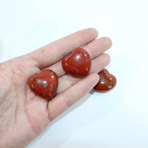 Red Jasper polished crystal heart | ASH&STONE Crystal Shop Auckland NZ
