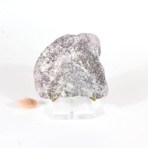 Raw lepidolite crystal chunk on stand | ASH&STONE Crystals Shop Auckland NZ