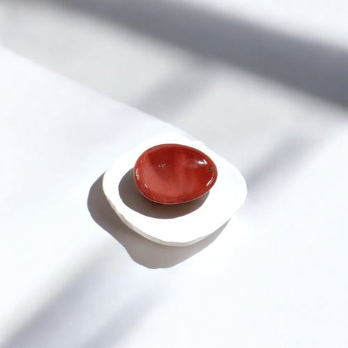 Red Jasper worry stone | ASH&STONE Crystal Shop Auckland NZ