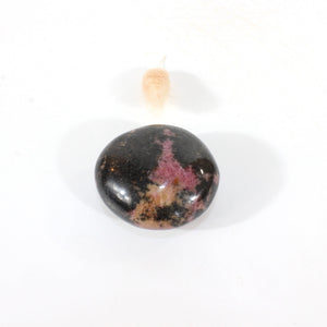 Rhodonite crystal palm stone | ASH&STONE Crystals Shop Auckland NZ