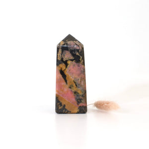Rhodonite polished crystal tower | ASH&STONE Crystals Shop Auckland NZ