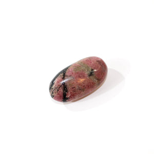 Rhodonite polished crystal palm stone | ASH&STONE Crystals Shop Auckland NZ