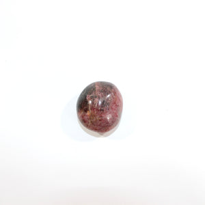 Rhodonite polished crystal palm stone | ASH&STONE Crystals Shop Auckland NZ