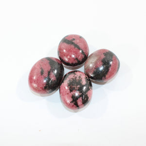 Rhodonite polished crystal palm stone | ASH&STONE Crystal Shop Auckland NZ