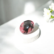 Load image into Gallery viewer, Rhodonite polished crystal palm stone | ASH&amp;STONE Crystal Shop Auckland NZ
