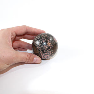 Rhodonite polished crystal sphere | ASH&STONE Crystals Shop Auckland NZ