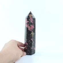 Load image into Gallery viewer, Rhodonite polished crystal tower | ASH&amp;STONE Crystal Shop Auckland NZ
