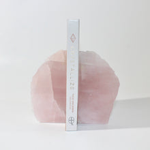 Load image into Gallery viewer, Large rose quartz crystal bookends 1.9kg  | ASH&amp;STONE Crystals Shop Auckland NZ
