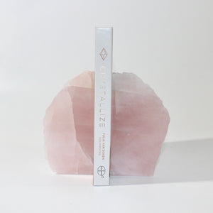 Large rose quartz crystal bookends 1.9kg  | ASH&STONE Crystals Shop Auckland NZ