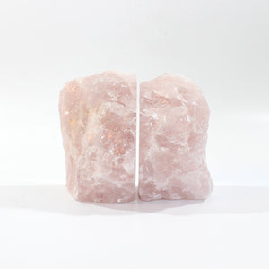 Large rose quartz crystal bookends | ASH&STONE Crystals Shop Auckland NZ