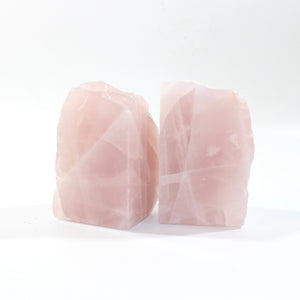 Large rose quartz crystal bookends | ASH&STONE Crystals Shop Auckland NZ